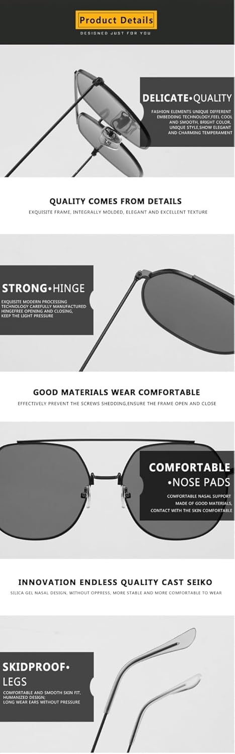 Metal Women Large Frame Sunglasses Outdoor Vacation Men Driver Party Sun Glasses