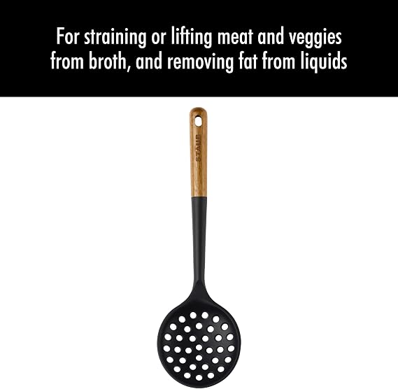 Staub Skimming Ladle, Cooking Utensil, Non-Stick, Black
