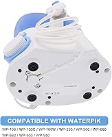 Vista 3 de Accesorios de higiene bucal, manguera de agua, mango de plástico, compatible con irrigador oral Waterpik Wp-100 WP-900, paquete de 1 mango/manguera