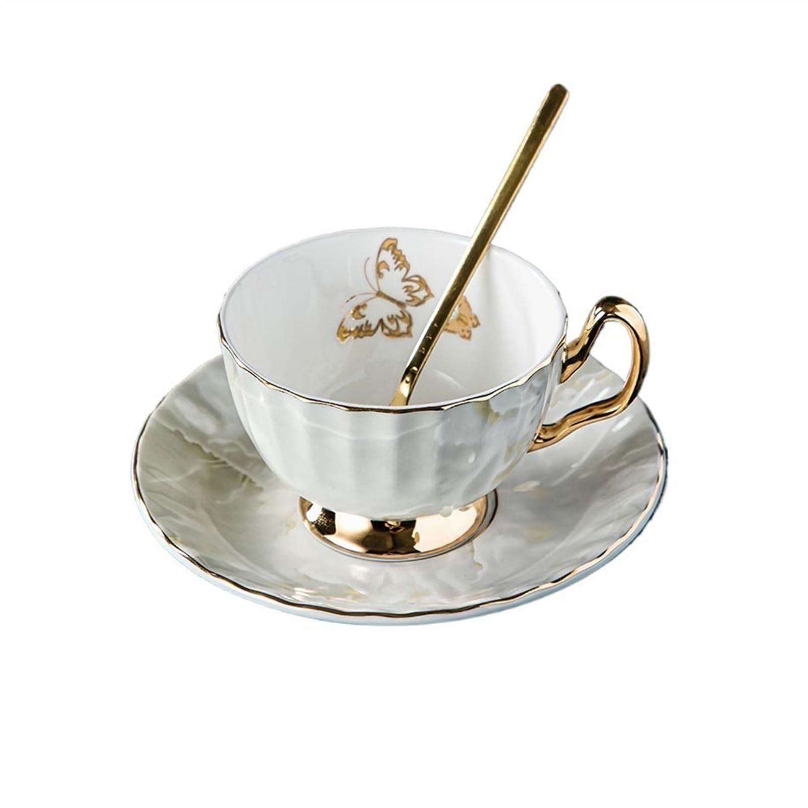 Tasse à café en céramique anti-tache tasse rétro porcelaine d'os durable