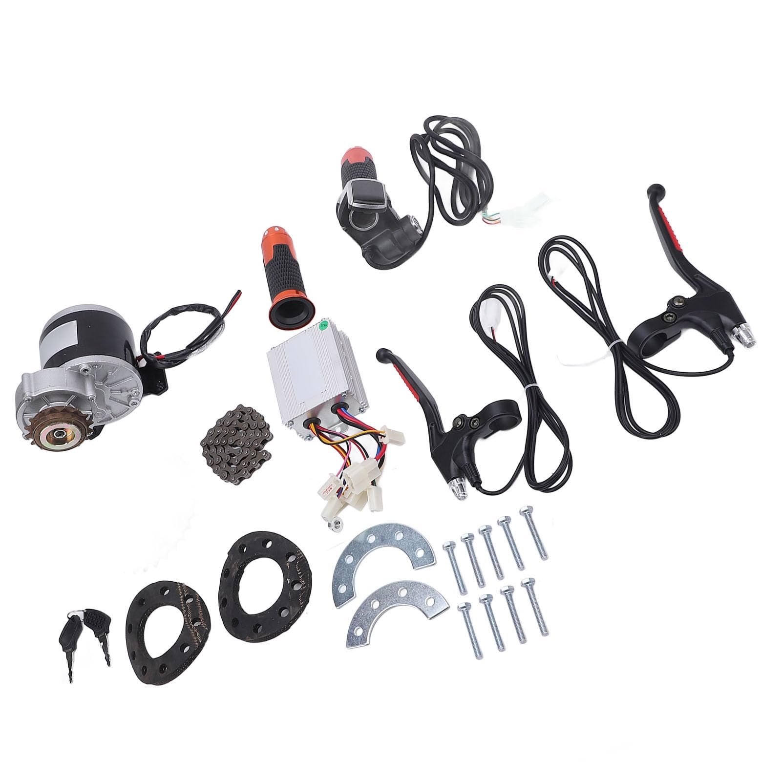 Fabater Zestaw Silnika Redukcyjnego o Wysokiej Wydajności 12 V 350 W do Skutera Elektrycznego, Modyfikacja DIY, Korpus ze Stopu Aluminium, do Rowerów Elektrycznych, Mini Motocykli