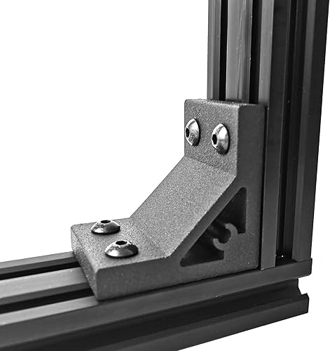 Miniatura 266 de 10 unids 2020 placa de extrusión de aluminio conector esquina L soporte 8020 V ranura hardware ranura T accesorios con tuercas en T y tornillos