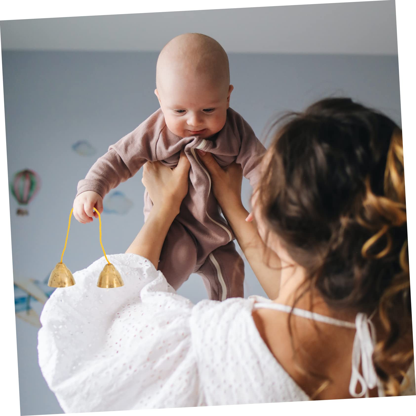 BESPORTBLE 1 Pair Educational Bell Percussion Instrument for Music Development Rhythm Play Parent Interaction Beautiful Sounds