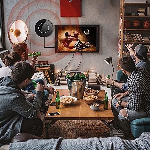 2021 Newest Amplified TV Antenna, Indoor HD Antenna Amplified 300 Miles, Support 1080P 4K and Smart TV Old TV 360° Reception, Digital Antenna with Smart Amplifier Signal Booster/33ft Coaxial Cable - Thumbnail 7