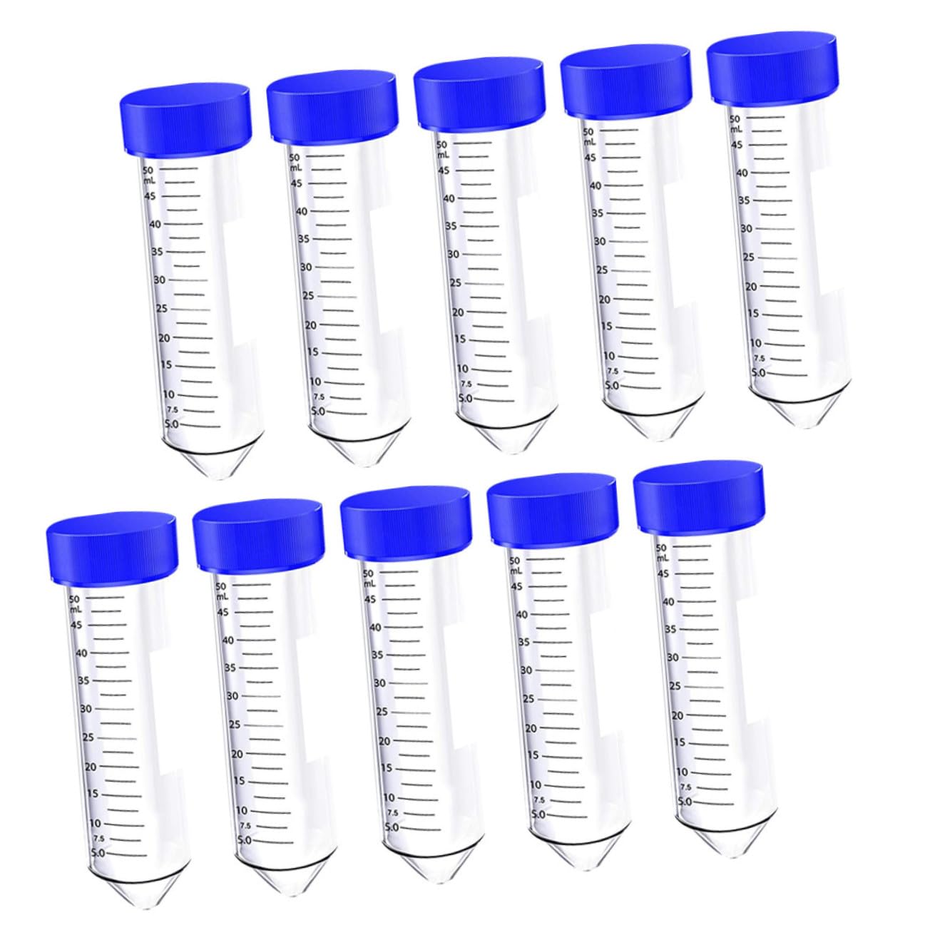 50 pezzi Tubetti Centrifughi Vite Graduato per Esperimenti Scientifici Plastica Resistente e Sigillo Tenuta per Misurazioni Precise e Conservazione Campioni Colore Colore Casuale