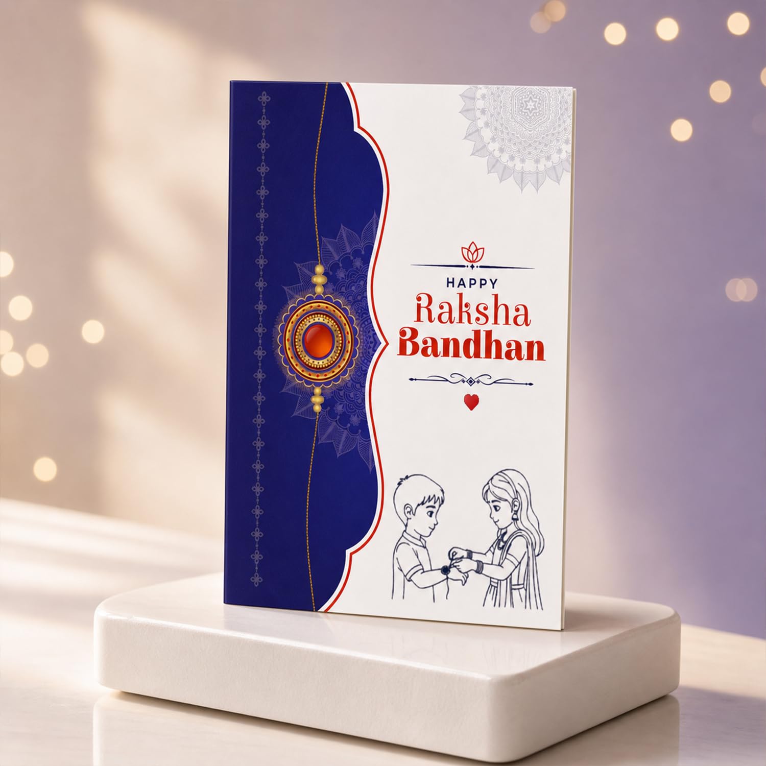 Oblivion Kids Rakhi for Brother β Car Design Kids Rakhi with Ganesh Pooja Thali, Pooja Coin, Kumkum Chawal & Greeting Card | Raksha Bandhan Gift Hamper 3