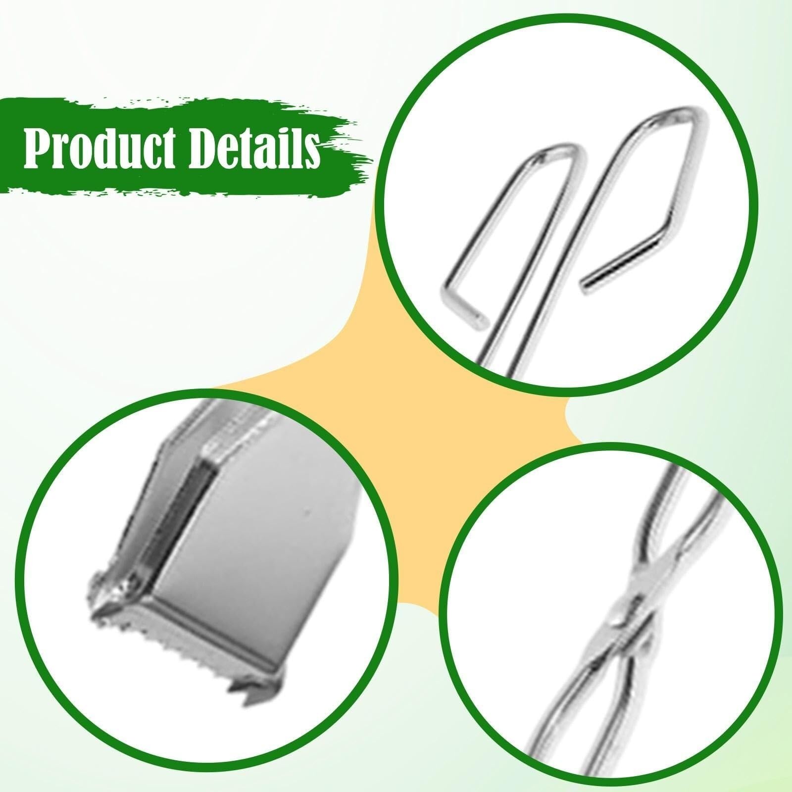 Pinza Raccogli Oggetti Resistente Pinza Dentata for Raccoglitore di Rifiuti, Strumento Raccolta Multiuso Pinza Antiscivolo(58cm)