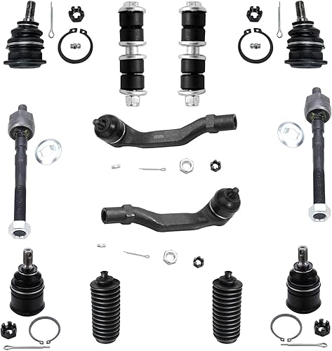 Miniatura 186 de Detroit Axle - Kit de extremo delantero de 14 piezas para Hyundai Tucson 2005-2009 Kia Sportage 2005-2010 2 brazos de control inferiores, 2 rótulas