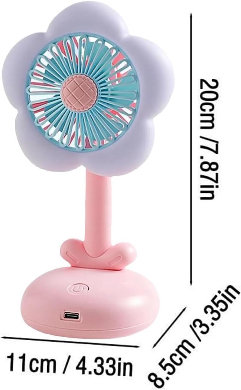 Desk Fan for Office Portable Air Circulator, Cute Decor Gadgets image 5