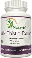 Vista 1 de Naravis Extracto de cardo mariano - Extracto 4:1 - 2000 mg - 120 cápsulas - Apoya la salud del hígado - Sin OMG