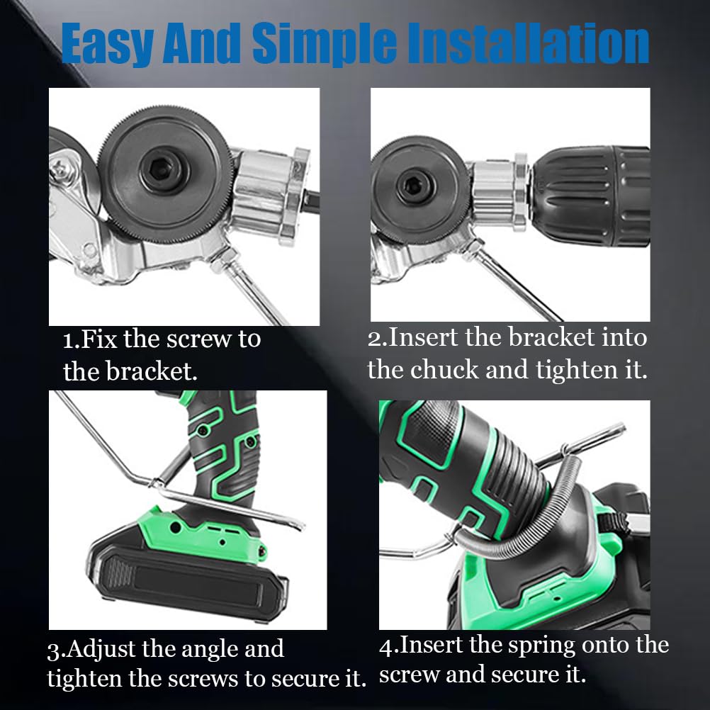 Titanium Drill Nibbler – Sheet Metal Cutting Tool,Sheet Metal Cutter Drill Attachment,Electric Drill Plate Cutte Attachment with Adapter,for Iron, White Sheet, Steel, Copper, Aluminum (2SET)