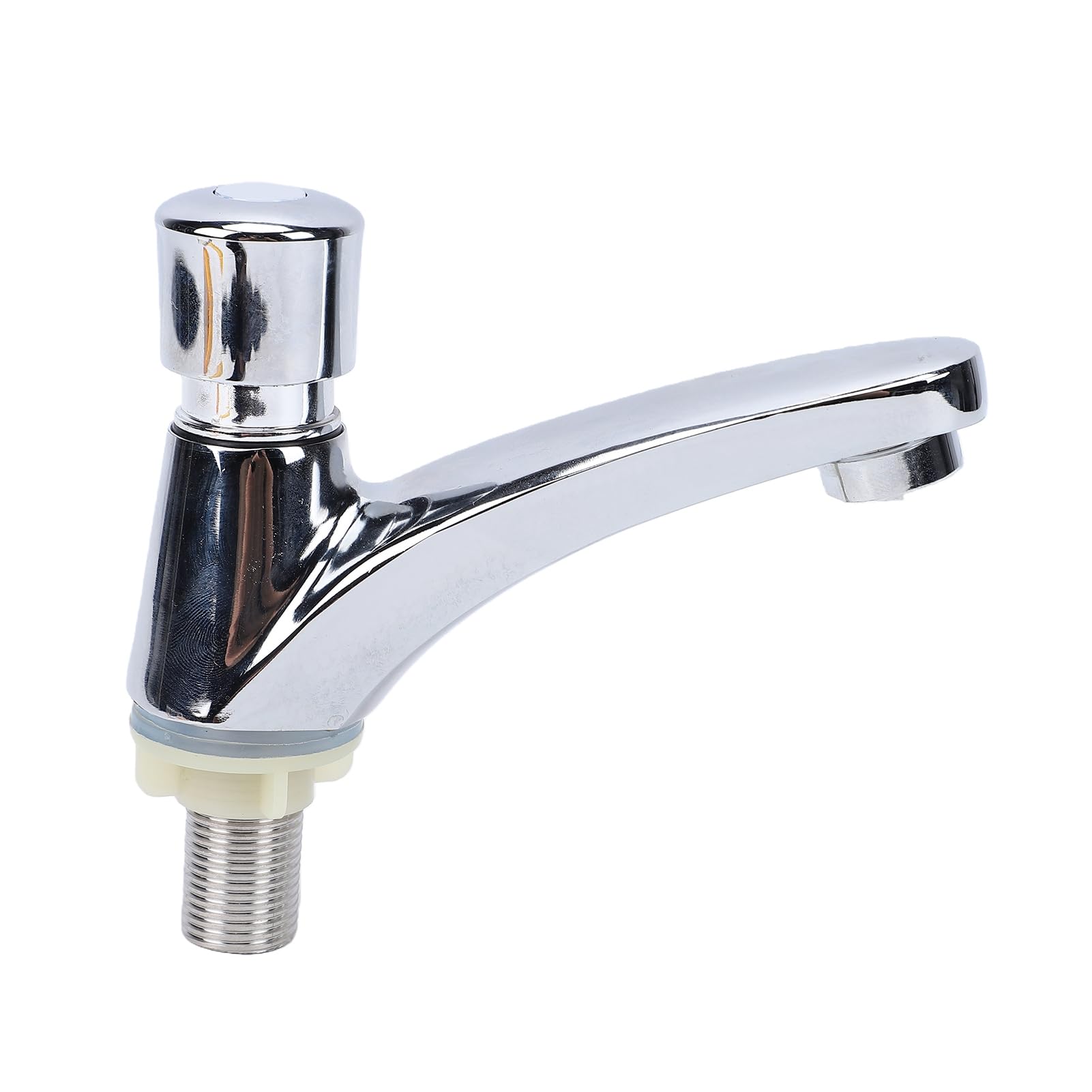 Cikonielf Defult Time Delay Faucet Chromes Plated Self Closing Water Saving Basin Sink Tap Public Kitchen Bathroom Water Tap