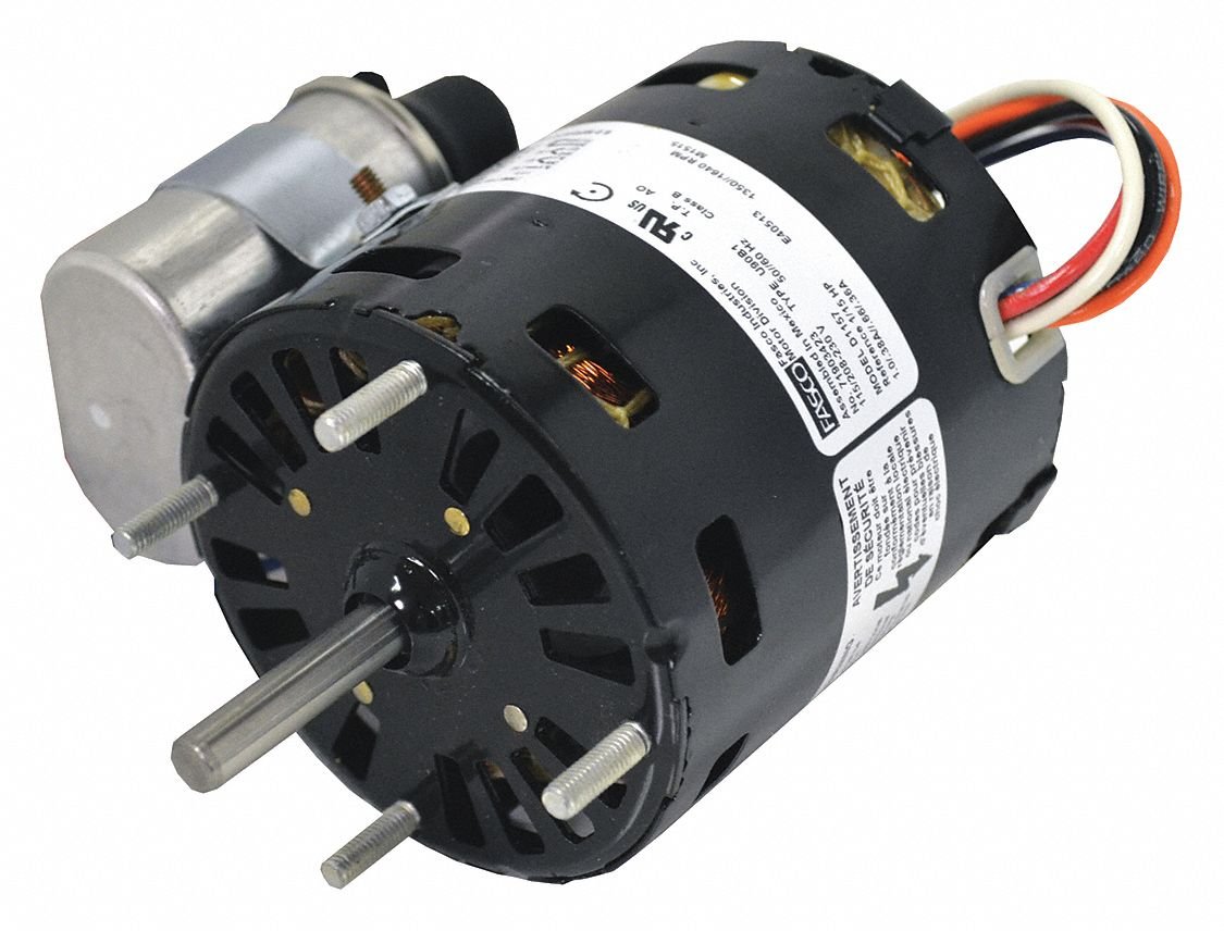 FASCO Permanent Split Capacitor Condenser Fan Motor, 1/15 HP, 1601-1700 RPM Range 115/208-230V, CWSE