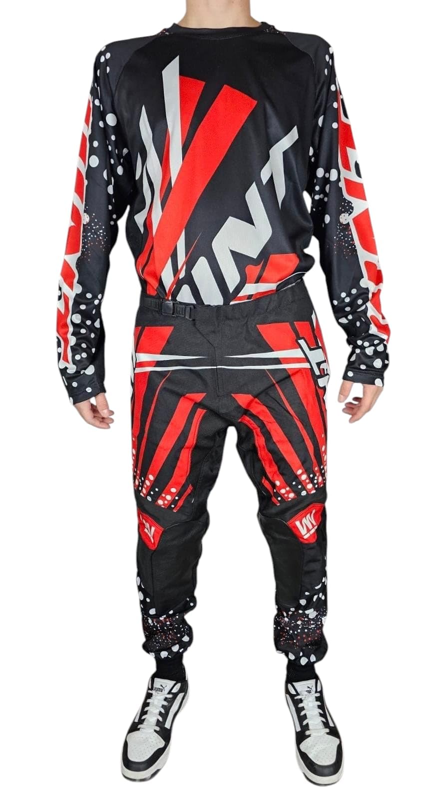 WinNet Completo tuta kit per moto da cross enduro motocross fuori strada off road quad maglia maglietta casacca + pantaloni
