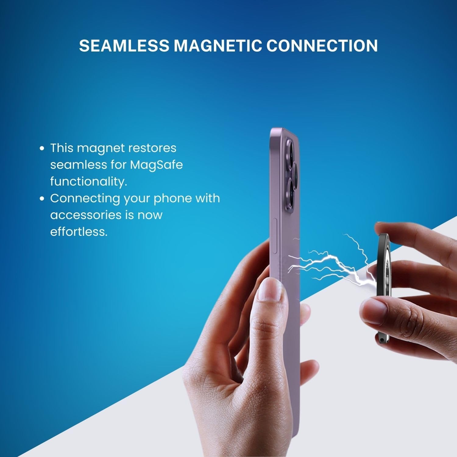 Internal Magnet Replacement for MagSafe Charging with Adhesive - Back Cover Repair Part (for iPhone 14 Pro and 14 Pro Max)