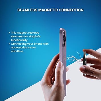 Internal Magnet Replacement for MagSafe Charging with Adhesive - Back Cover Repair Part (for iPhone 14 Pro and 14 Pro Max)