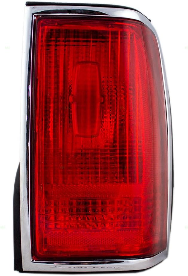 Brock Tail Light for 1990-1997 Town Car Chrome Trim w/o Logo F5VY13404A Right FO2801180