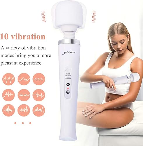 Miniatura 4 de YEVIOR Masajeador eléctrico personal inalámbrico con 10 potentes ajustes de pulso, masajeador de espalda de mano recargable para aliviar el dolor