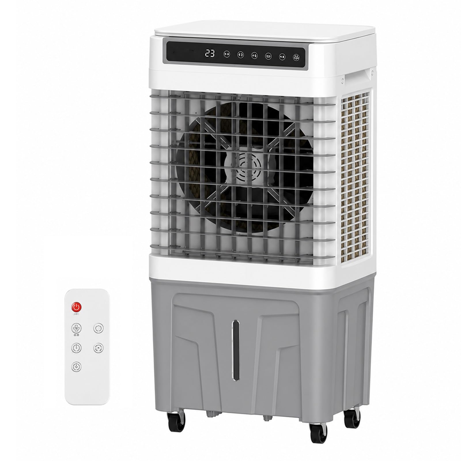 WNGJZZYC Swamp Cooler, Evaporative Air Cooler, 4000 CFM, 13.5 Gal Tank, 7H Timer, Remote, 120° Oscillation, Ultra Quiet, Indoor Outdoor for Garage Patio Large Room