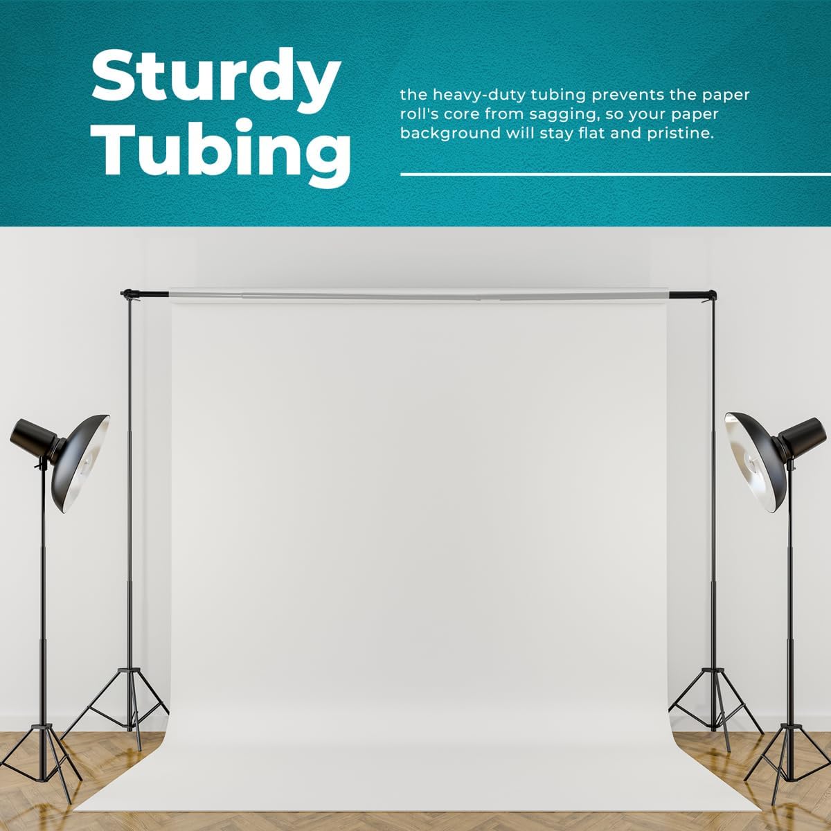 Flashpoint Heavy-Duty 9' Adjustable Background Crossbar (Black)