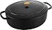 Produktbild BALLARINI Bellamonte Auflaufform, Bräter, Dutch Oven, Emailliertes Gusseisen, Oval, 37cm, 9,5 L, Schwarz