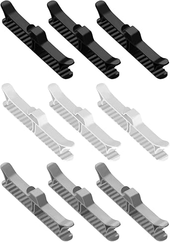Cord Organiser, 9 Pack Cable Clips for Cable Management