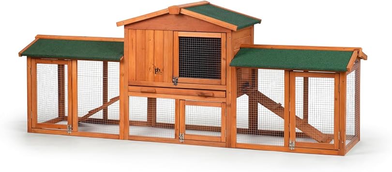 Prevue Pet Products Rabbit Hutch with Double-Run