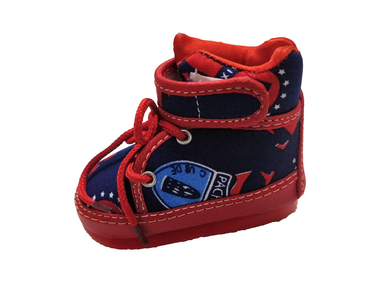 Tippy Toes Baby Boys Red Cotton Shoe