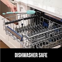 Vista 7 de GORILLA GRIP Pinzas de cocina de acero inoxidable resistentes al calor para cocinar, 9 + 12 pulgadas, juego de 2 pinzas para barbacoa, punta