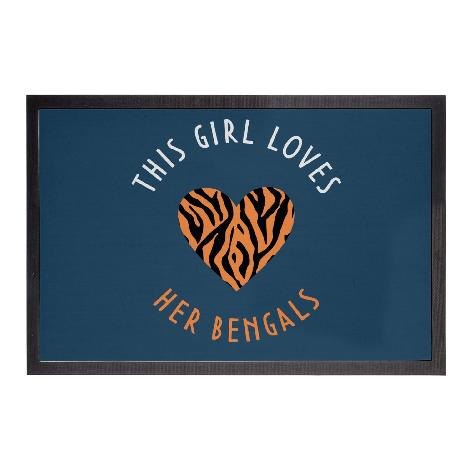 Paillasson Bengal Cat tapis d'entrée bleu pour décorer une maison de chat