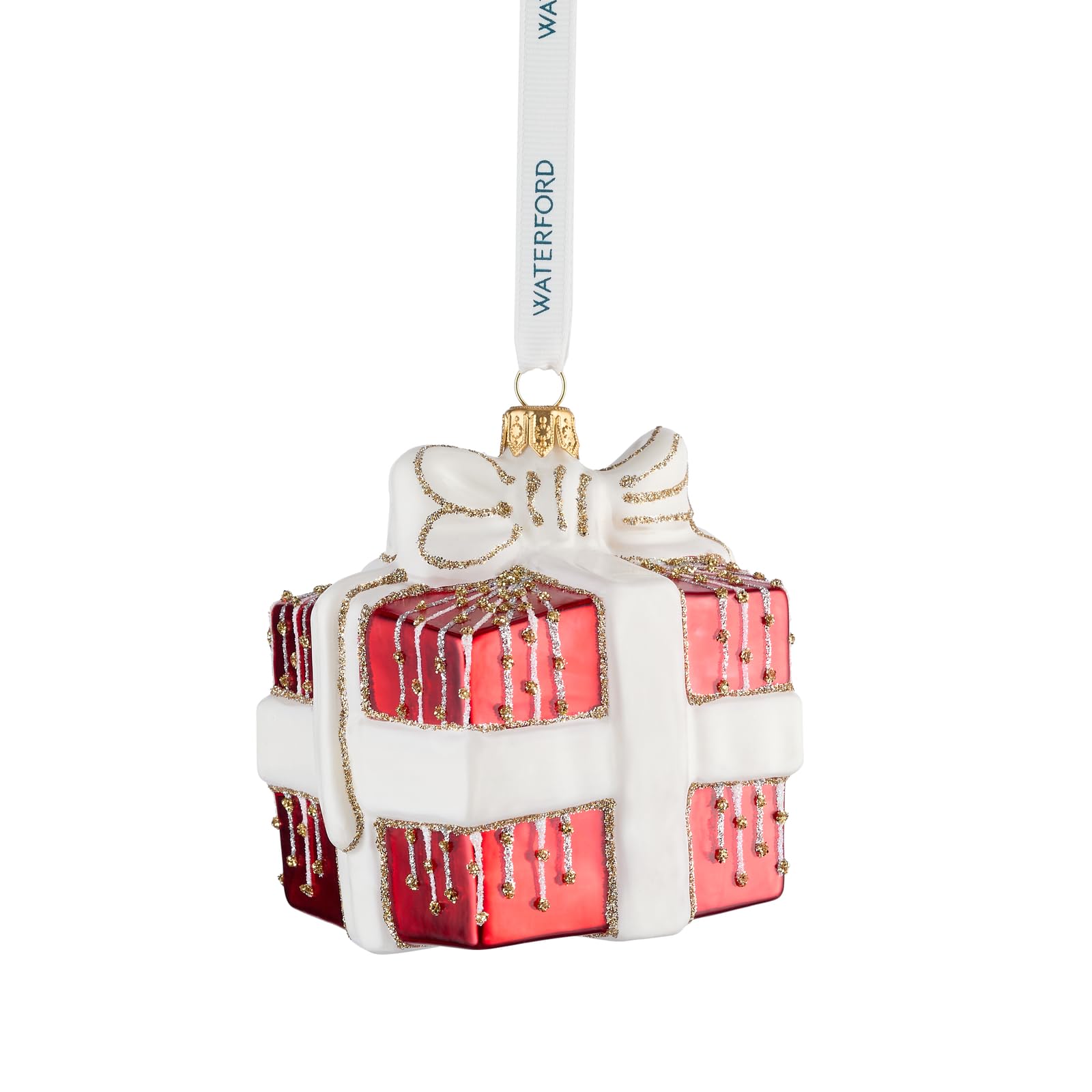 Waterford Holiday Heirlooms Red Present Ornament