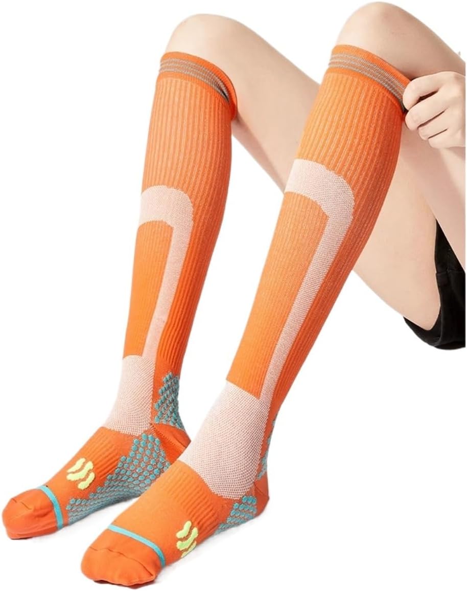 Rope Skipping Running Pressure Socks Fitness Sports Long Tube Men Women(E)