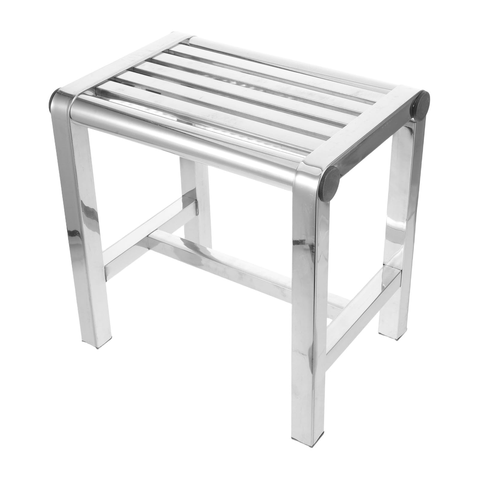 Acero Inoxidable 31 Taburete de Ducha, 1x30, 5x20 Cm | Plata, Limpieza Fácil y Resistente al Agua, Portátil para Hotel y Balcón, Uso para Mayores
