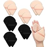 Maitys 12 Pcs Powder Puff Triangle for Face Makeup Cosmetic Loose Powder Puff Velour Soft Body Washable Reusable Foundation Sponge Wet Dry Makeup Tool for Women(Large, Small,Black, Nude Color)