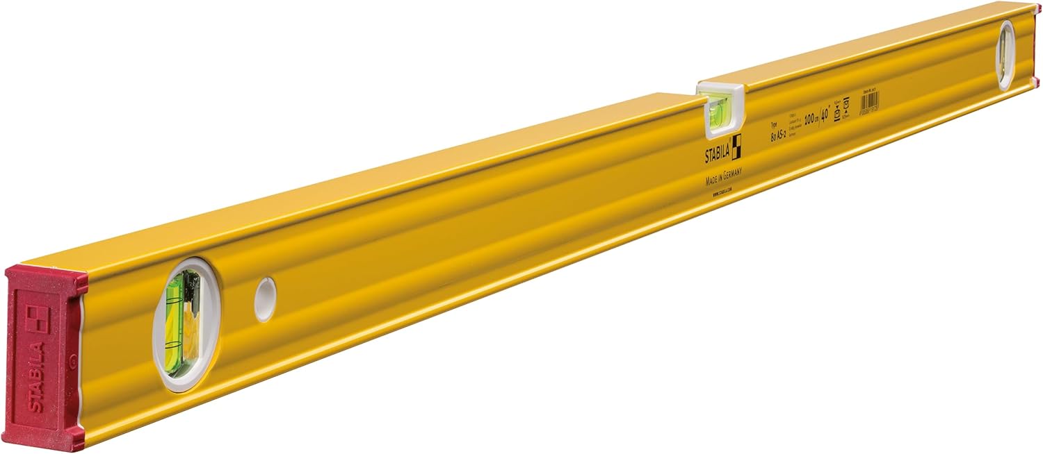 STABILA 80AS-2 Series 60cm Level, Yellow, 24"