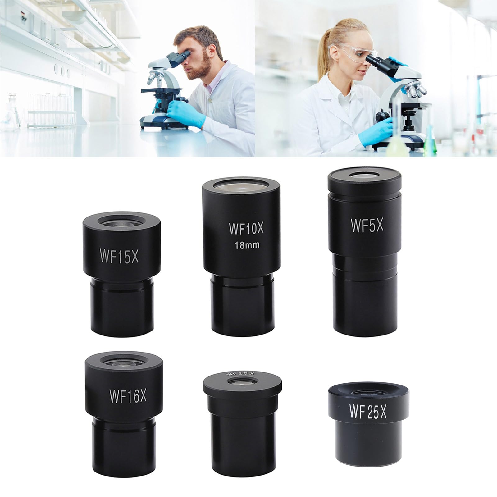 kobeIeen Upgraded Microscopes Eyepiece 23.2mm Diameter Widefield Eyepiece Biological Microscopes Eyepiece Compact-Size