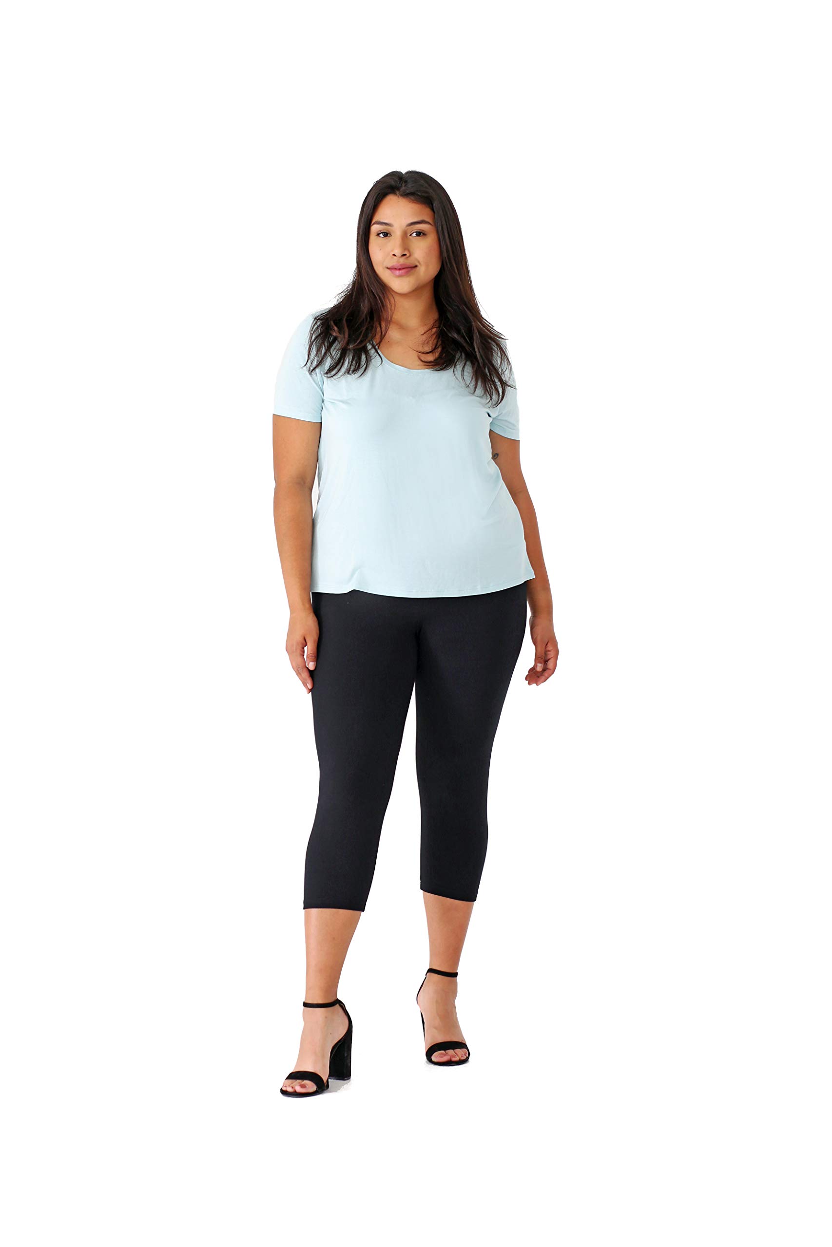INTRO. Legging Capri senza lacci a vita alta con controllo della pancia