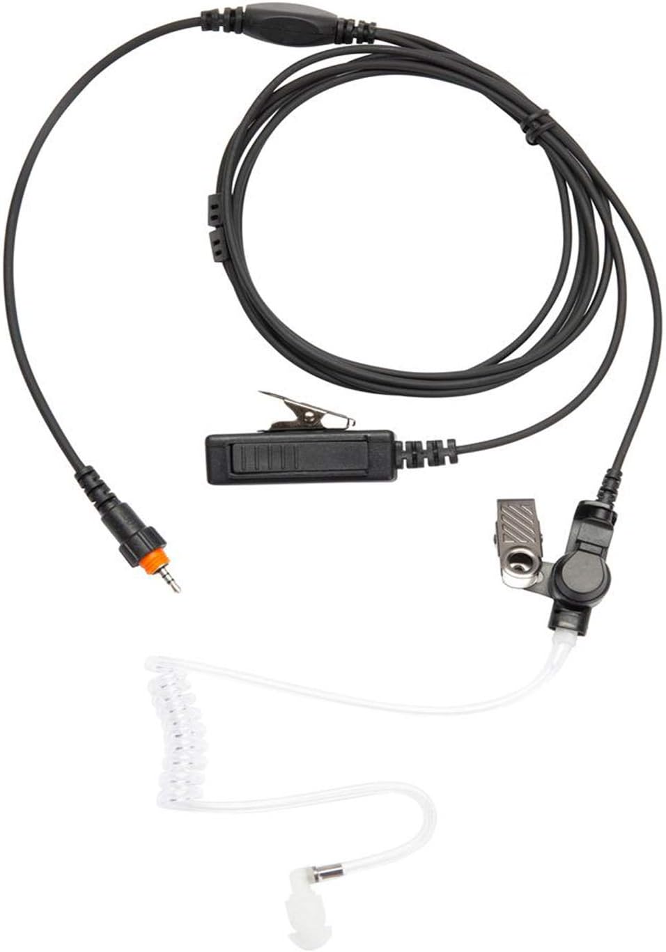 AIRSN CLP1010 CLP1040 Earpiece for Motorola Walkie Talkie 2 Way Radio with Acoustic Tube 2 Wires Earpiece and Mic PTT