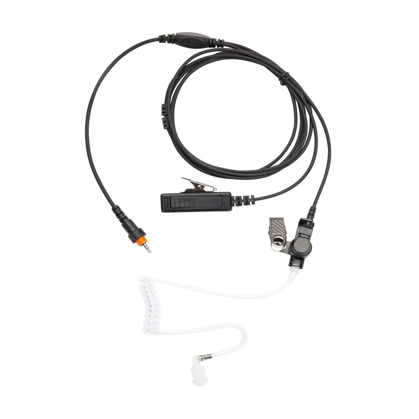 AIRSN CLP1010 CLP1040 Earpiece for Motorola Walkie Talkie 2 Way Radio with Acoustic Tube 2 Wires Earpiece and Mic PTT