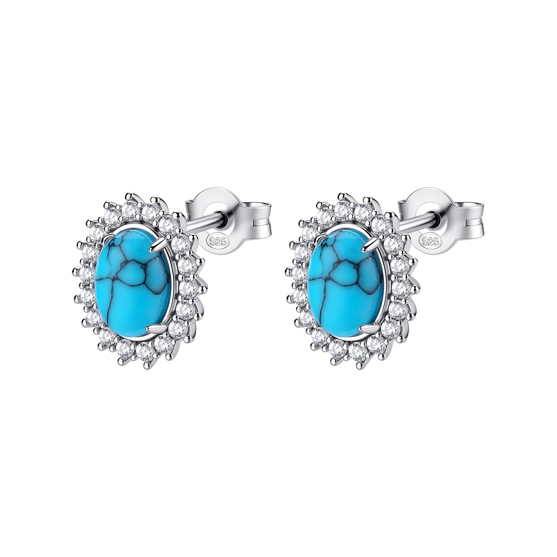 Brosway Orecchini Donna a Lobo in Argento | Orecchini A Lobo Con Cloud Light Blue","pietre Naturali | Collezione FANCY - FCL124