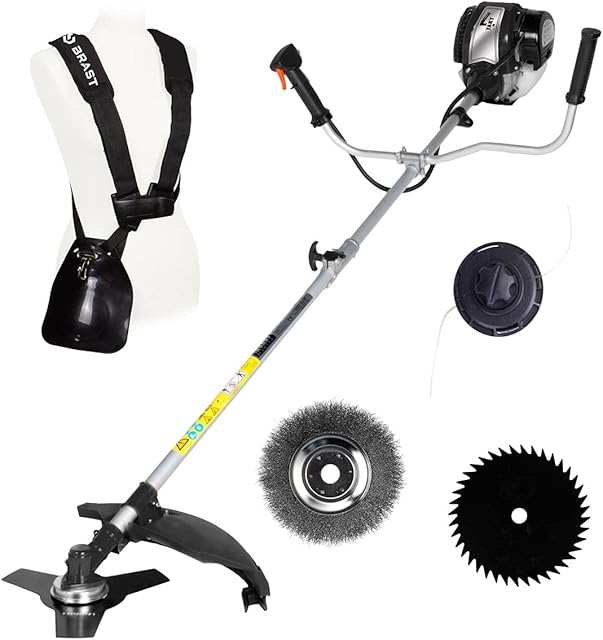 BRAST BRAST 4-Takt Benzin 2-in-1 Motorsense Freischneider Sense Rasentrimmer — Trimmer & Sensen