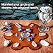 Curawood Crystal Grid Board - Metatron's Cube Sacred Geometry - Amplify the Power of Your Crystals - 10 inches Diameter Wooden Crystal Grid Plate - Witchcraft, Wiccan Altar, Ritual, Sacred Space Decor