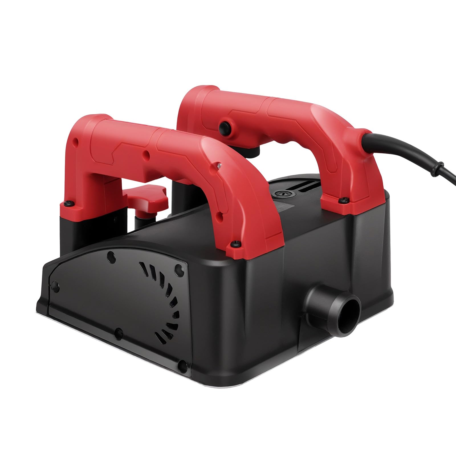 1200W Cepilladora Eléctrica de Pared 1000-4000 rpm Lijadora de Hormigón Todo Cobre 16 cm Ancho de Cepillado Fresadora de Rodillo con 26 Cuchillas, Cepillo de Carbono Externo y Placa Base