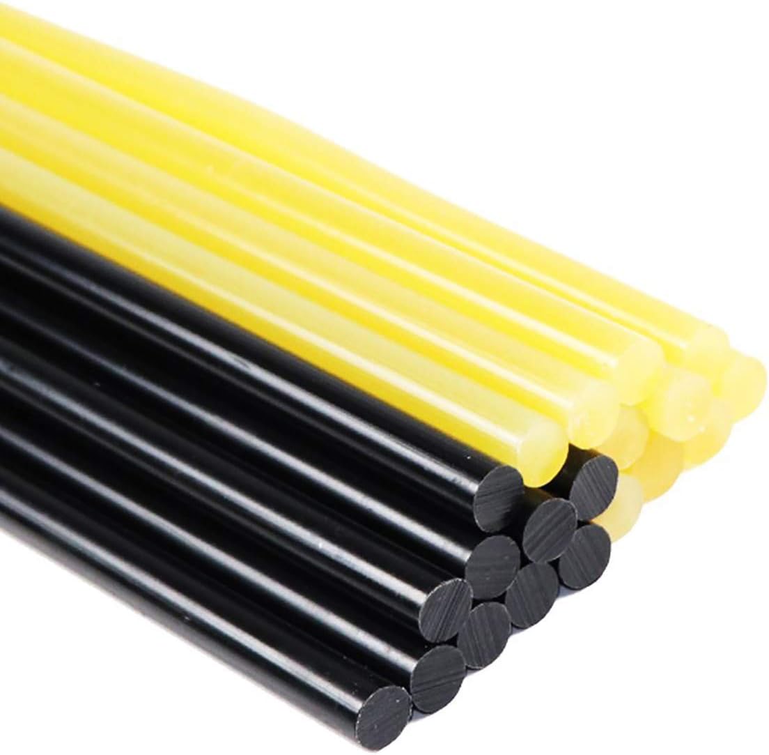 JMgist 20pcs Hot Melt Glue Sticks Paintless Dent Repair Tool for Car Dent Remover Set Yellow & Black