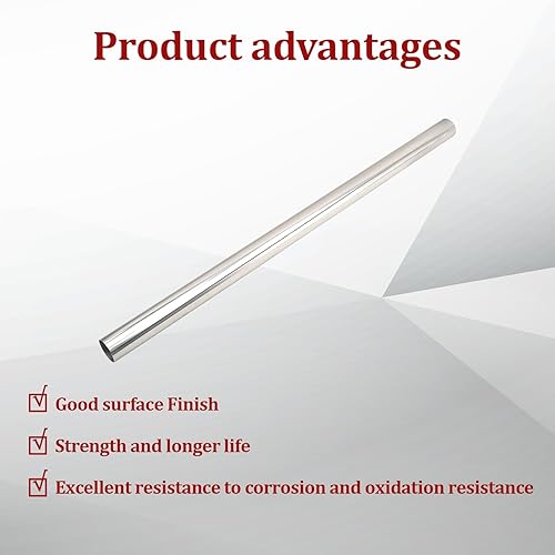 Miniatura 4 de Tubo de escape recto de mandril personalizado de 2.5 pulgadas y 48 pulgadas de longitud, tubos industriales, acero inoxidable T304, ajuste