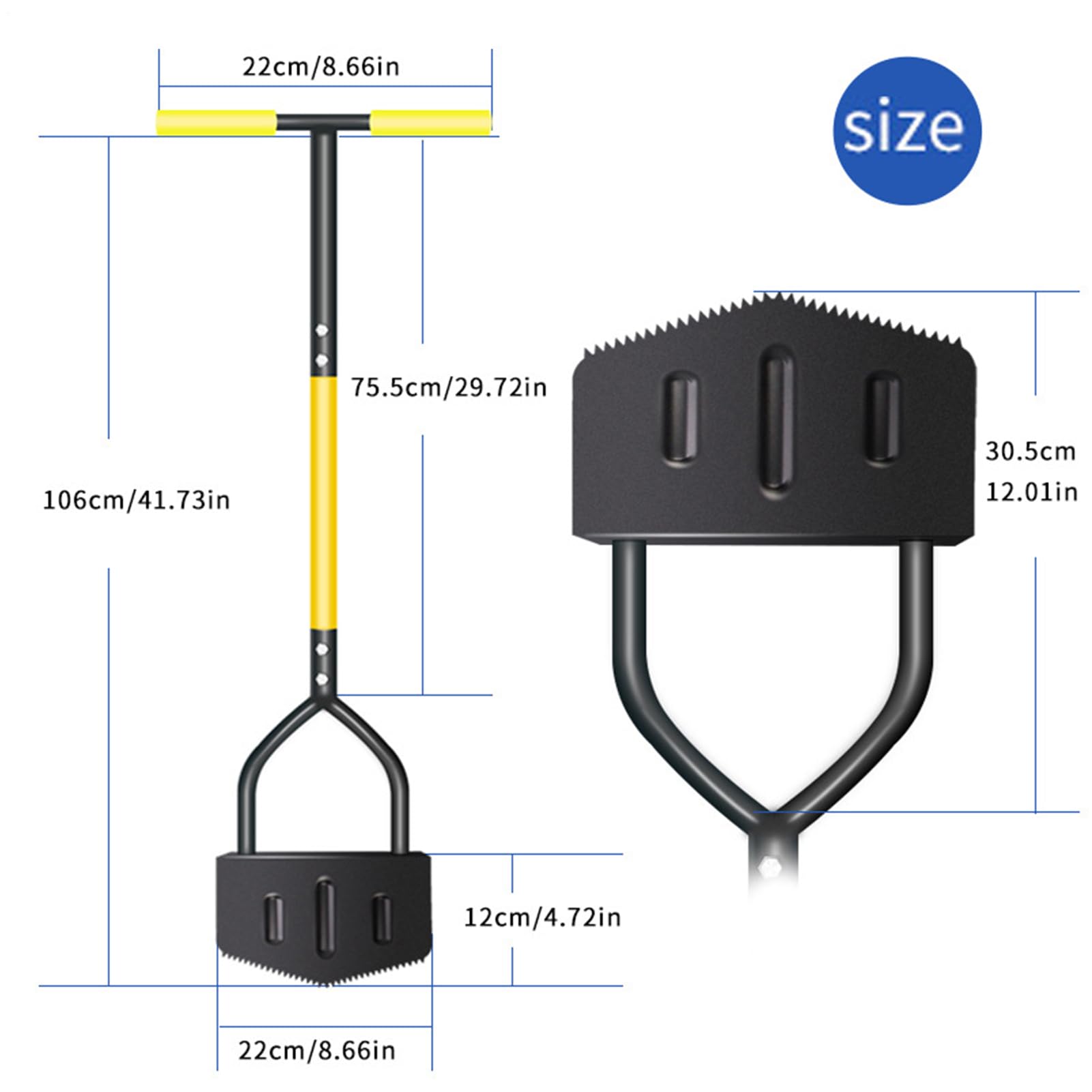 Rasenkantenschneider Handgerät Mit Sägezahn Für Rasenkanten | Ergonomischer Griff Stahl Für Anfänger Pflanzenliebhaber Senioren Gärtner