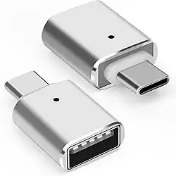 ALENKO Adaptador USB Tipo C para USB 3.0 OTG com LED Compatível com Pen Drive Teclado Mouse HD Externo Ideal para Android Tipo C Tablet Celular e Notebook