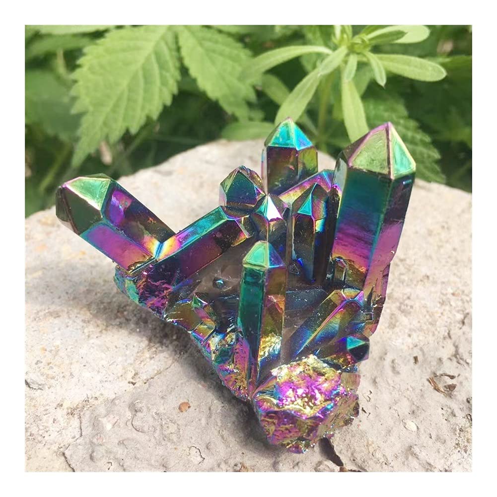 Spécimen de quartz en cristal naturel revêtu haute finition