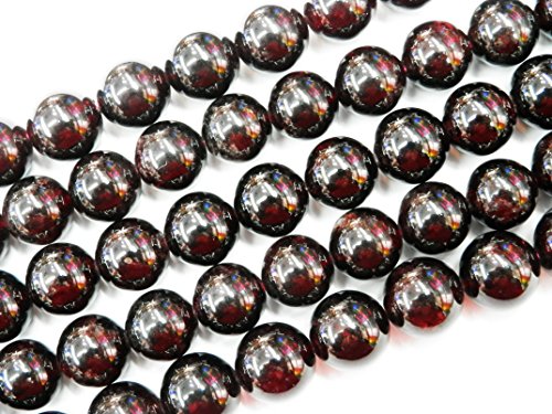 Gemstone Beads for Jewelry Making, Sold per Bag 5 Strands Inside, Garnet 8mm by malahill - Used condition - Image 3