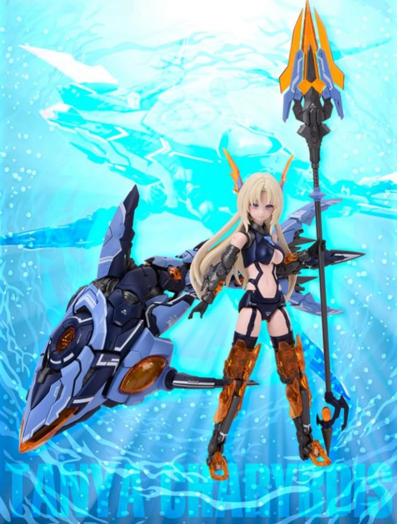HiPlay Nuke Matrix Plastic Model Kits: Cyber Forest Fantasy Girls, Storm Interceptor: Royal Enforcer, Tanya Charybdis, Mecha Musume, Anime Style 1:12 Scale Collectible Action Figures (60052)